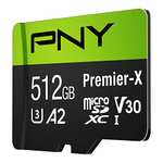 Amazon: MicroSD PNY 512GB Premier-X Class 10 U3 V30