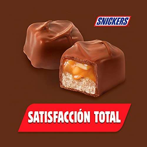 Amazon - Chocolate Snickers Mini 52 piezas, 468g