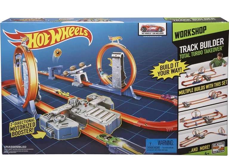 Amazon: Hot Wheels Track Builder Total Turbo Takeover Track Set