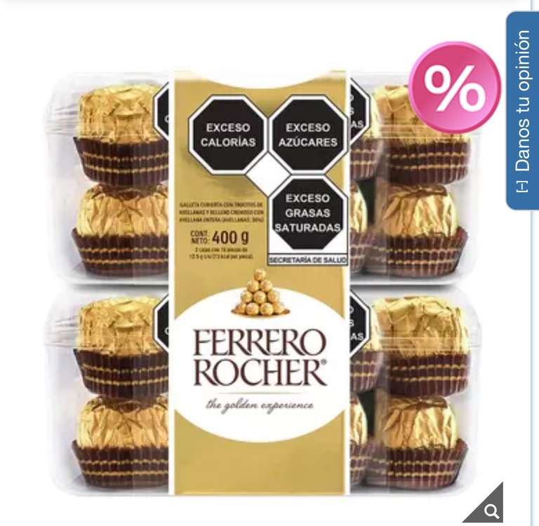 Costco: Ferrero Rocher Chocolates Surtidos 32 pzas de 12.5 g - Más barato que Kinder Huevo