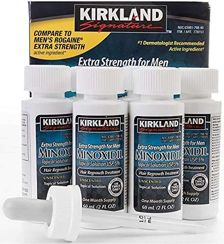 Minoxidil Kirkland $800 paquete de seis frascos, aplica prime