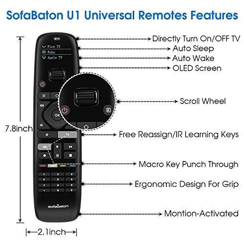 Amazon: Mando a distancia universal Sofabaton U1 con aplicación móvil