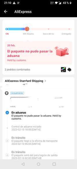 Retenido En Aduana Es Cuestión De Esperar O Ya Valió Aliexpress 8199