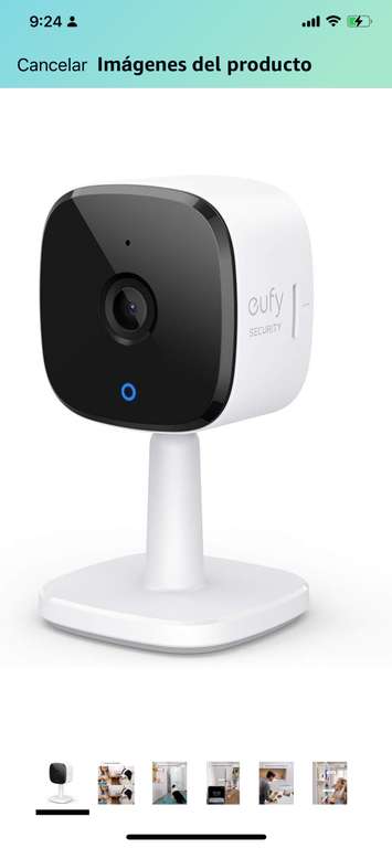 Amazon: eufy security Cámara Interior 2K, cámara de Seguridad enchufable con Wi-Fi, cámara IP, IA Humana y Mascotas