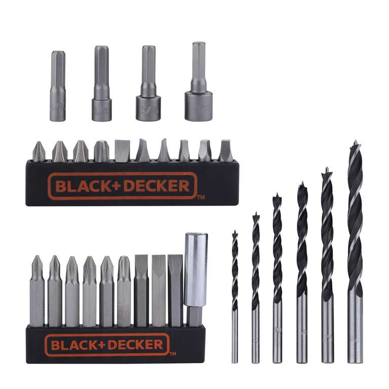 Amazon: Taladro BLACK+DECKER + 30 piezas. Kit (LD120VA)