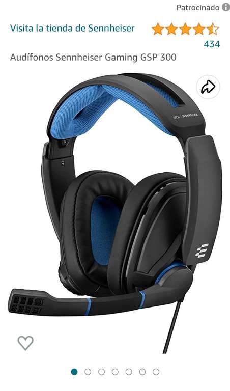 Amazon: Audífonos headset Sennheiser Gaming GSP 300