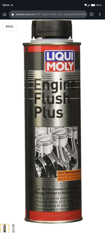 Amazon: Liqui Moly Engine Flush Plus Lavador interno de Motor.
