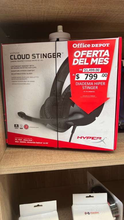 Office Depot: Audífonos HyperX Cloud Stinger