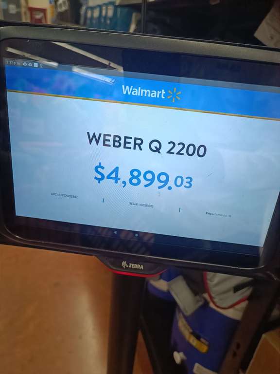 Walmart. Asador weber 2200