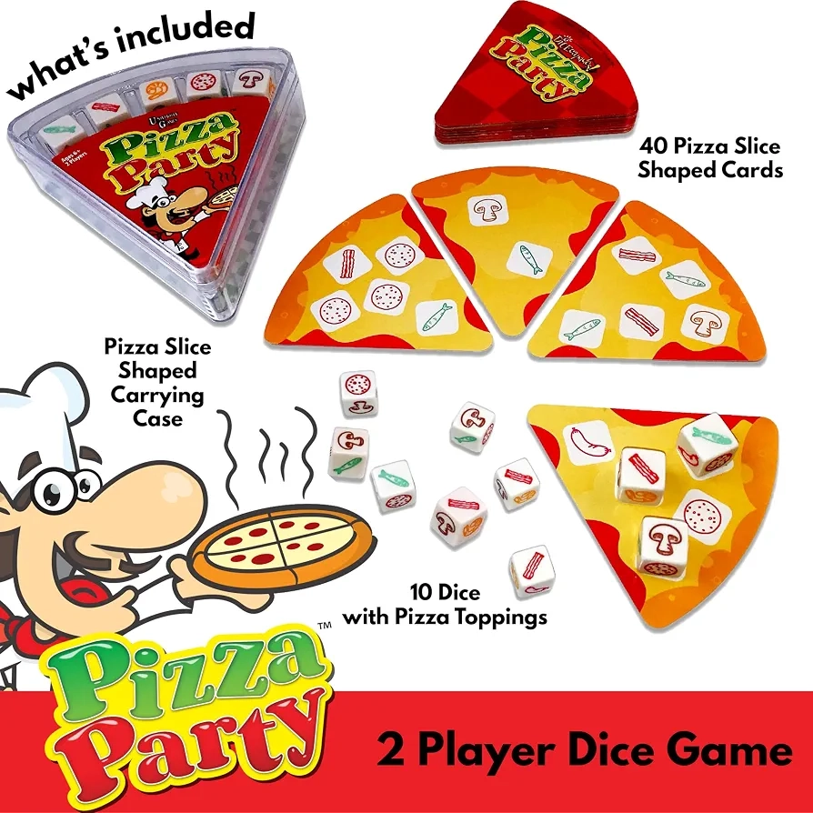 Amazon: Juego de dados Pizza Party