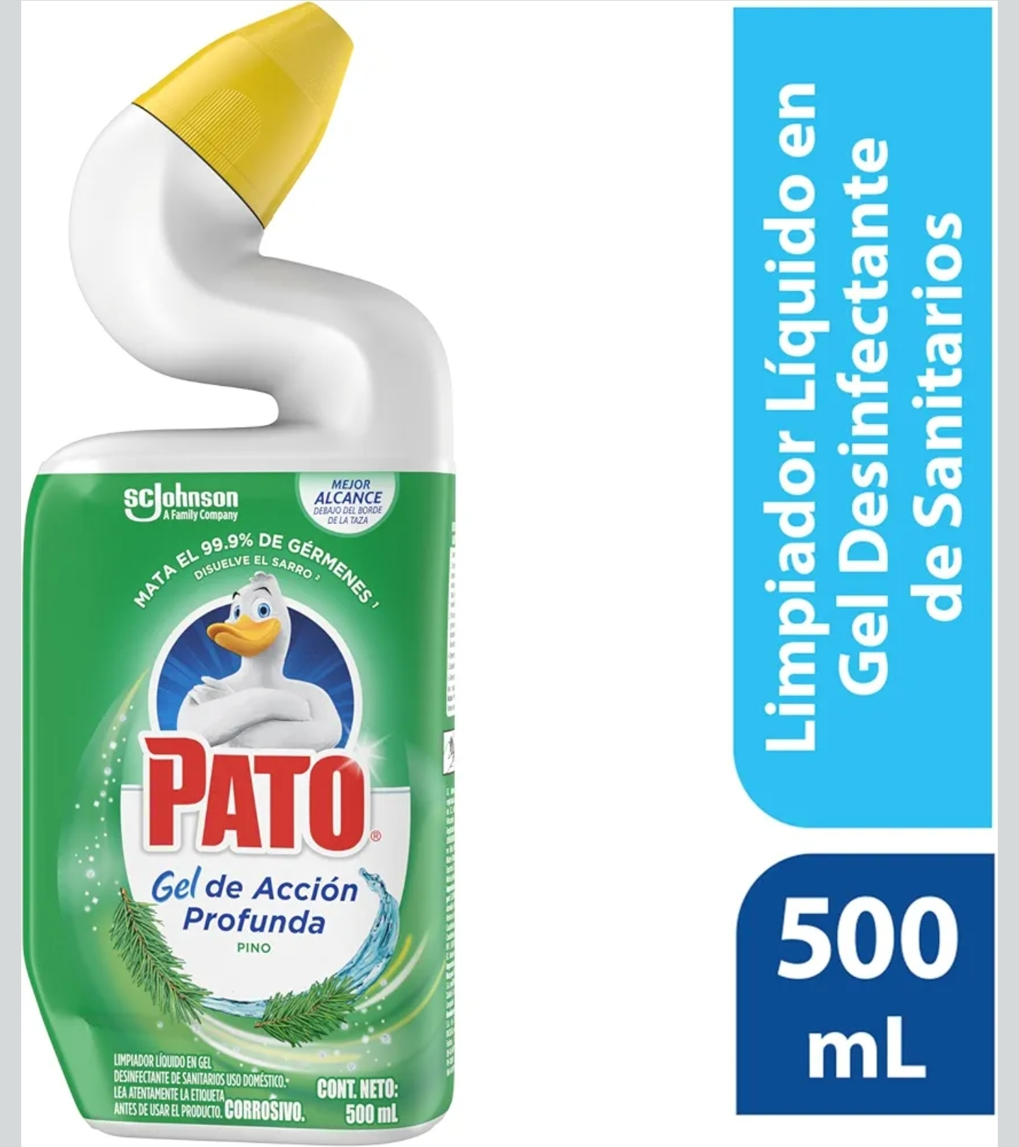 Amazon: $31 ||| 3X2 ||| Pato Gel de Acción Profunda, Desinfectante de Sanitarios, Aroma Pino, 500mL | Planea y Ahorra