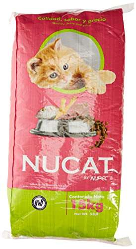 Amazon: Croquetas gato NUCAT 15kg $490