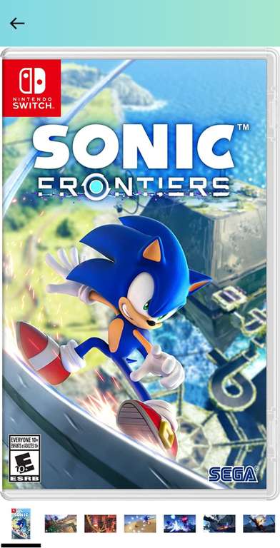 Amazon: Sonic Frontiers para Nintendo Switch | Precio antes de pagar