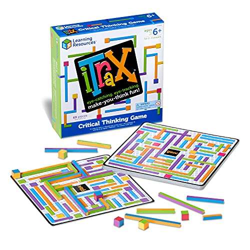 Amazon. Learning Resources iTrax Critical Thinking Game - 69 Piezas, Edades 6+ años Juegos de Mesa y Destreza.