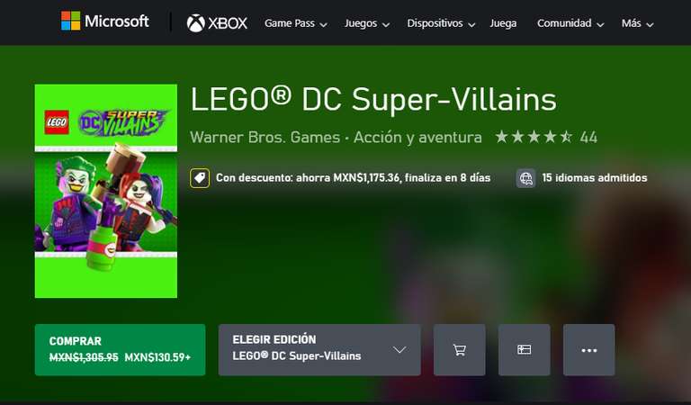 XBOX: Lego DC Super Villanos