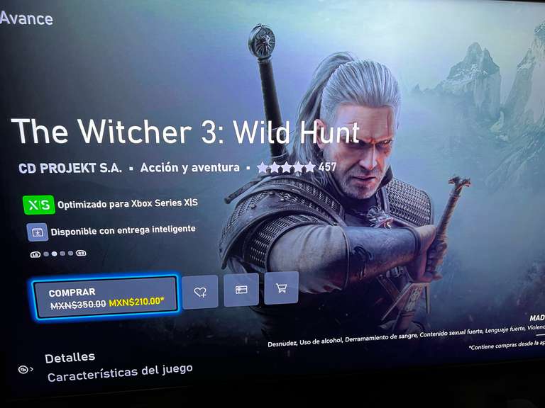 Microsoft store MX! The witcher 3 edición nueva generación