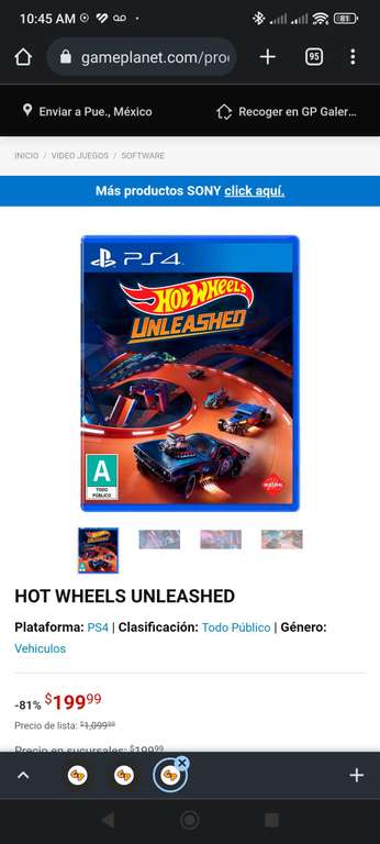 Hot Wheels Unleashed PS4 en Game Planet