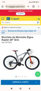 Coppel: Bicicleta zigma kepler