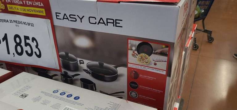 Walmart: Batería de Cocina T-Fal Easy Care 25 Piezas
