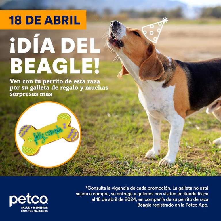 Petco: Galletas gratis por Dia del Beagle (18 Abril)