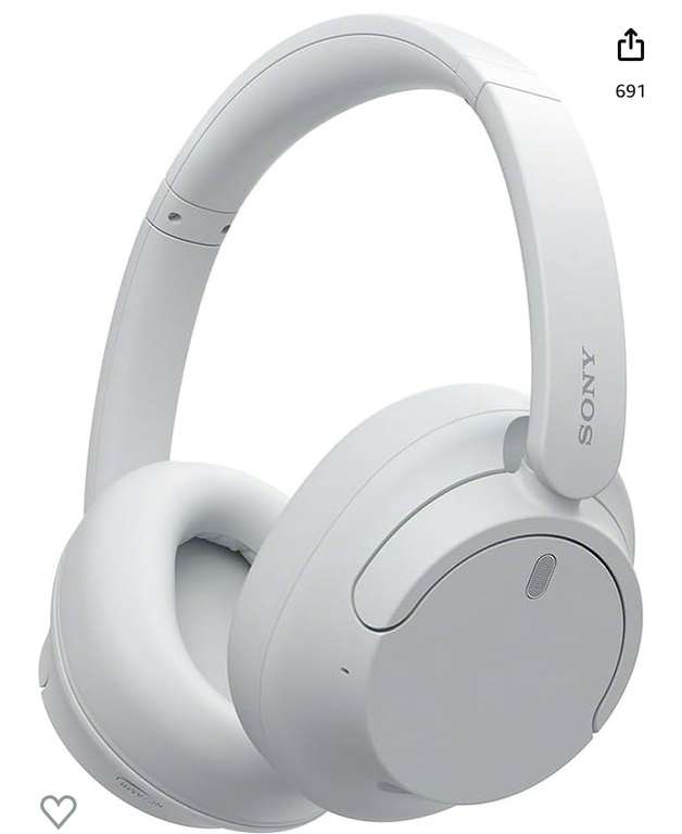 Amazon: BlancoSony Audífonos inalámbricos WH-CH720N con Noise Canceling,Blanco