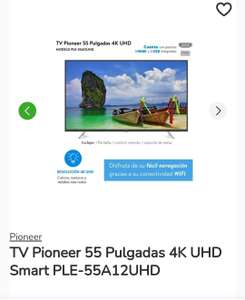 Despensa Bodega Aurrera: Smart tv pioneer 55"