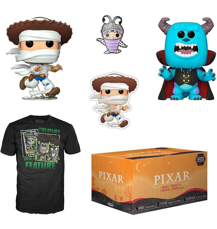Amazon: Funko Pixar Halloween - Caja de coleccionista (TODO LO DE LA FOTO) Talla M