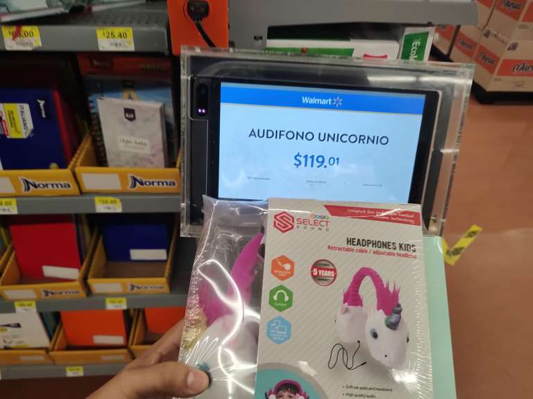Walmart : AUDIFONOS UNICORNIO + ADAPTADOR TIPOC A USB