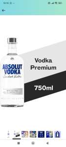 Amazon: Absolut Vodka 750ml