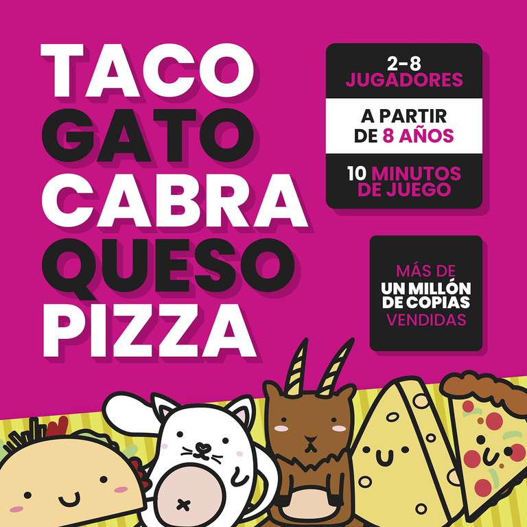 Amazon: Juego de mesa Taco Gato Cabra Queso Pizza