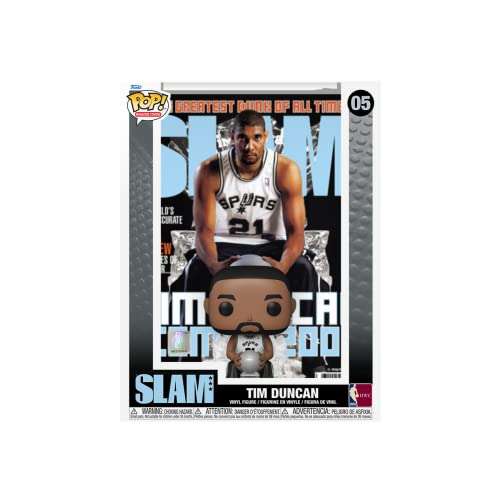 Amazon: Funko Pop! Case acrílico NBA Cover: Slam - Tim Duncan