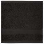 Amazon Basics: Paño de algodón resistente a la decoloración, color negro, paquete de 12