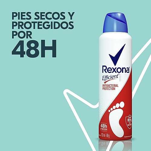 Amazon: Desodorante para pies Rexona Efficient Antibacterial 153 ml | Planea y Ahorra
