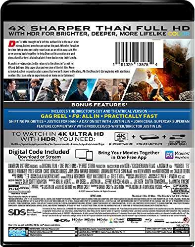 Amazon | F9: The Fast Saga - Director's Cut 4K Ultra HD + Blu-ray + Digital [4K UHD]
