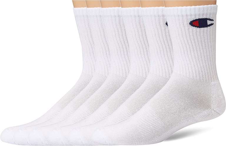 Amazon: Champion calcetas blancas 6 pares