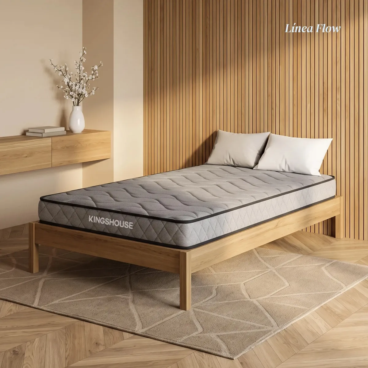 Mercado Libre: Colchón Individual 100x190x15cm Kingshouse Firmeza Media Memory Foam Alta Densidad Soporta 120kg Ideal para Camas