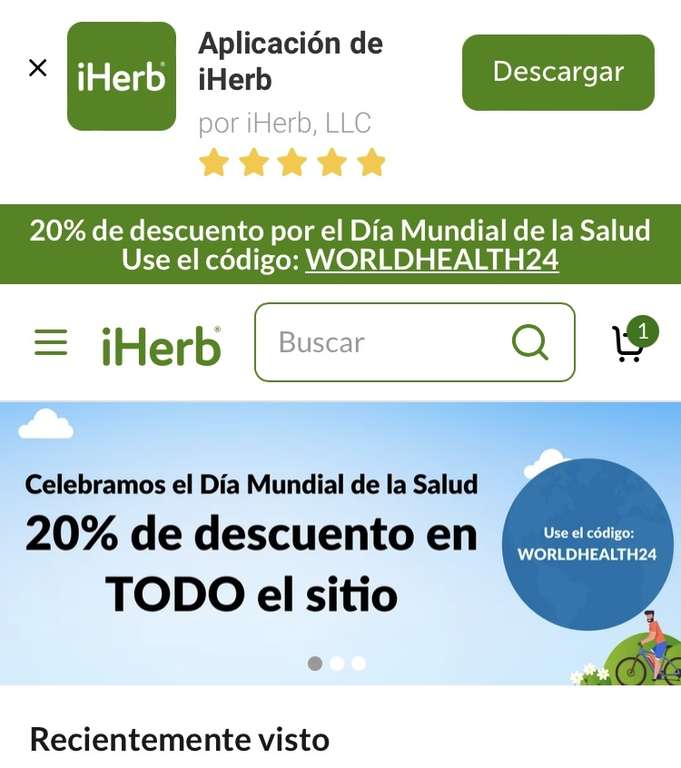 IHerb.com | Todo el sito -20% Suplementos, vitaminas y más