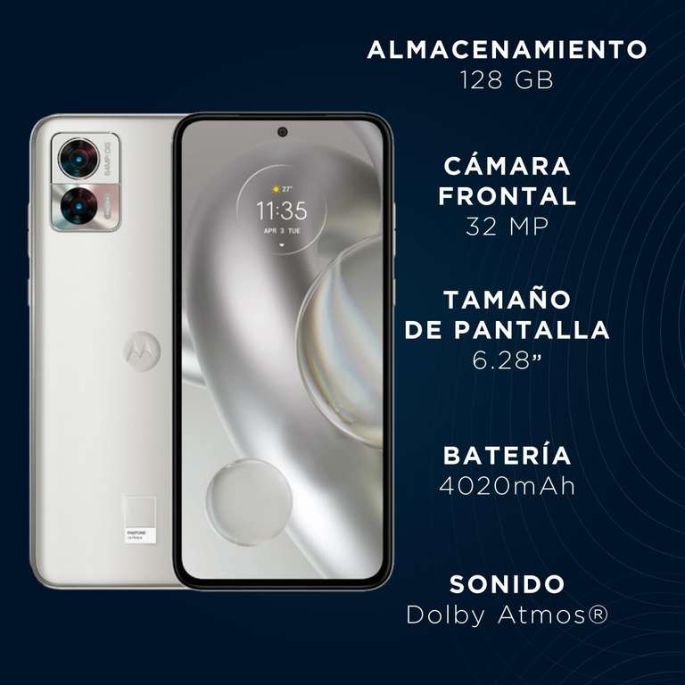 Amazon: Celular Motorola Edge 30 Neo, 128 GB, 8 GB RAM