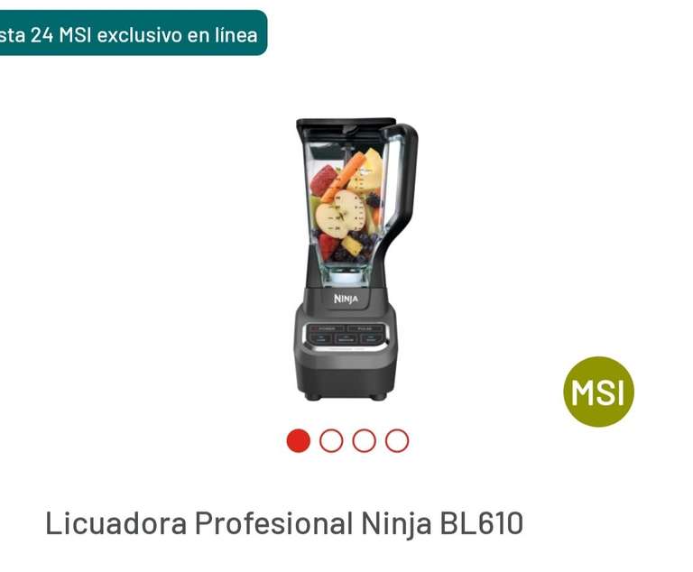 BUG Soriana Licuadora Ninja BL160
