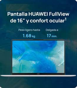 Huawei: MateBook D16 2024, Core i5 12ᵃ Gen, 8GB RAM + 512GB SSD (Mercado Pago)