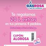 20 litros GRATIS de Gas Rosa en recargas de 80 lts para Guadalajara