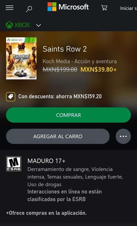 Xbox: Saints Row 2 en oferta