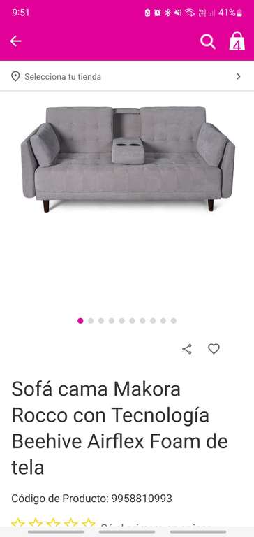 Liverpool: Sofa cama makora