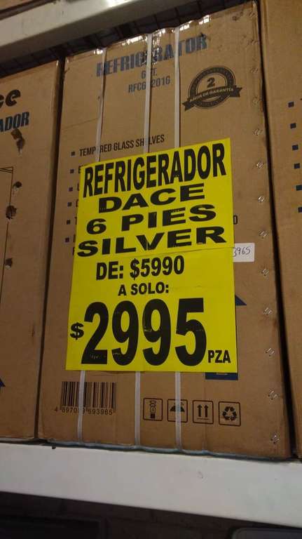 Soriana: Refrigerador DACE 6 Pies
