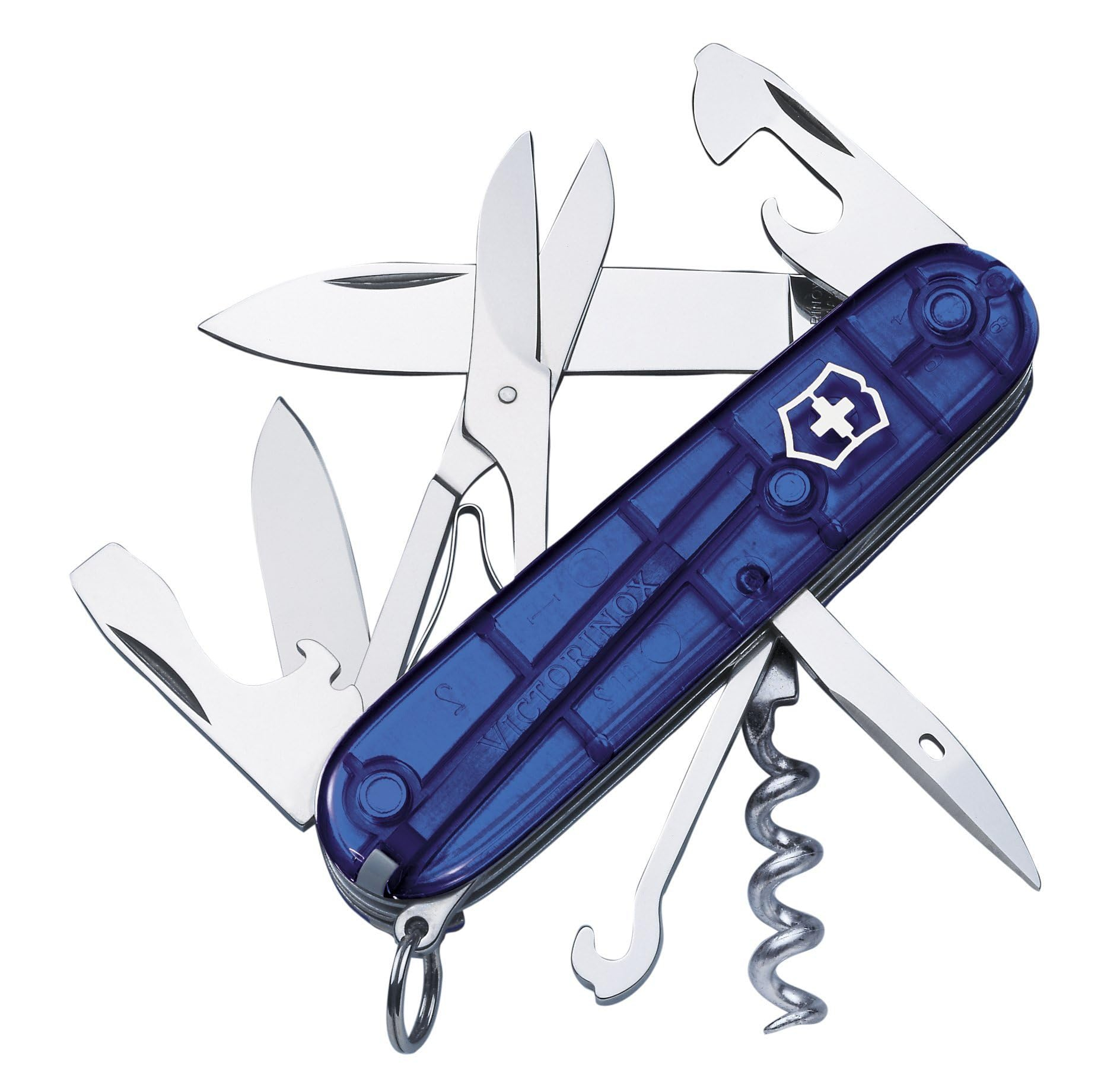 Amazon: Victorinox Navaja Climber, AzulTransparente, 14 Usos