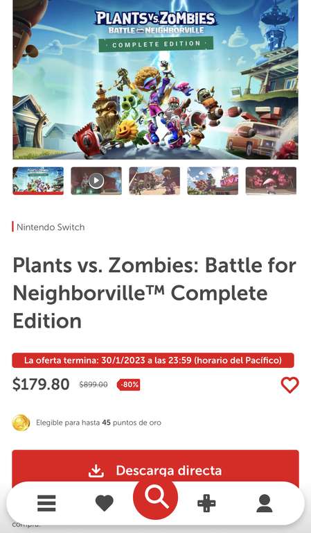Nintendo eShop: Plants vs. Zombies: Battle for Neighborville