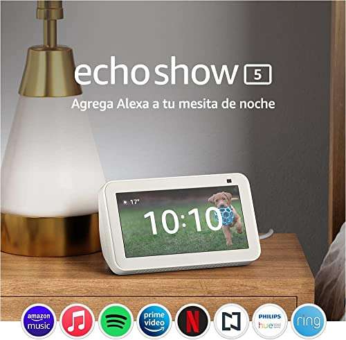 Amazon: Echo Show 5, a buen precio sin máquina del tiempo, incluye Amazon Music (nuevos subscriptores)