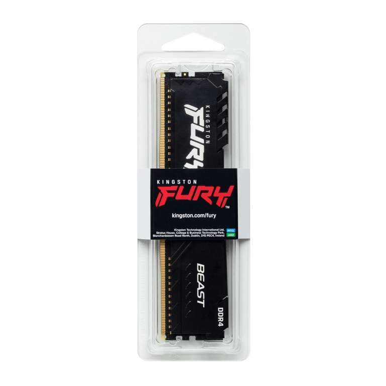 CyberPuerta: Memoria RAM 16GB Kingston FURY Beast DDR4, 3200MHz,