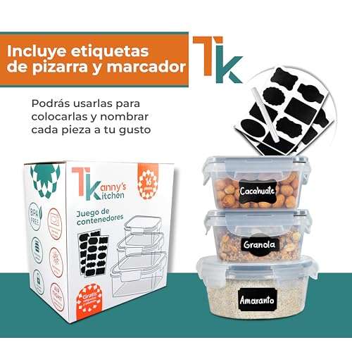 Amazon: Contenedores para Alimentos (JUEGO DE 16 RECIPIENTES) Cupón del vendedor