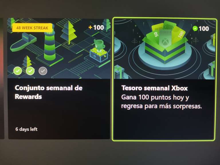 Microsoft Rewards: Tesoro Semanal Disponible en Xbox